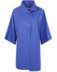 Harris Wharf London - Kimono Mantle Pressed Wool - Lyst