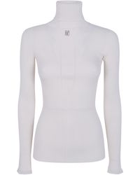Elisabetta Franchi - Sweater Turtle Neck "Mk22B66E2 193 Butter" - Lyst
