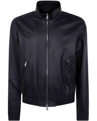 Desa - Leather Reversible Bomber Jacket By - Lyst