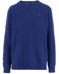 Polo Ralph Lauren - Sweater Pullover Cable Knit Oversize - Lyst