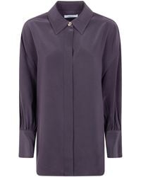 JOSEPH - "Camilia" Blouse Satin Twill - Lyst