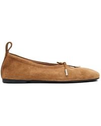 Alohas - Ballet Flats Suede Leather "Rosalind" - Lyst