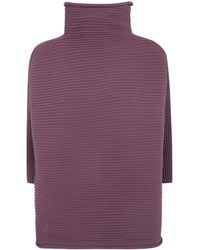 Pleats Please Issey Miyake - Shirt Zig Zag Knit "Zig Zag Knit" - Lyst