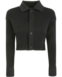 CFCL - Fluted Cropped Shirt Cardigan - Lyst