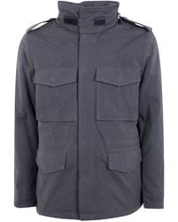 Aspesi - Hooded Coat "Minifield" - Lyst