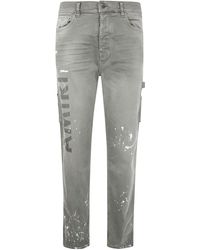 Amiri - Stencil" Slim Jeans - Lyst