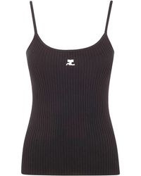 Courreges - "Reedition" Knit Tank Top - Lyst