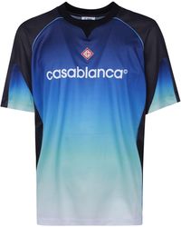 CASABLANCA - T-Shirt Short Sleeve "Football Top" - Lyst