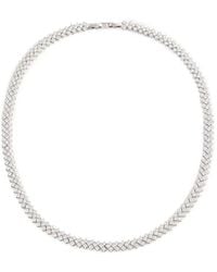 Self-Portrait - Crystal Necklace - Lyst