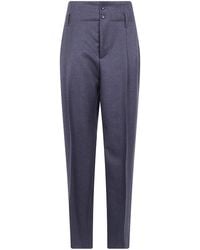 Alberta Ferretti - Virgin Wool Trousers - Lyst