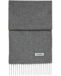Jil Sander - Sciarpa Frangia "Koala" - Lyst