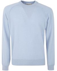 FILIPPO DE LAURENTIIS - Raglan Sleeve Round Neck Pullover - Lyst