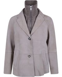 The Jackie Leathers - Suede Jacket "Sole" - Lyst