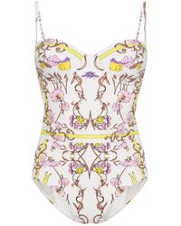 Tory Burch - One Piece Swimsuit With Print - Lyst