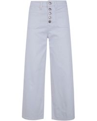 Ralph Lauren - "Saira" Cropped Wide Leg Jeans - Lyst