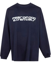 Fear Of God - Long-Sleeve T-Shirt With Bold Logo Detailing - Lyst