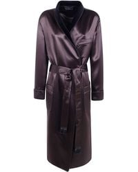 Tom Ford - Robe Satin "Silk Satin Robe" - Lyst