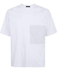 Laminar - Contrast Pockets T-Shirt - Lyst