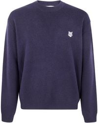 Maison Kitsuné - Fox Head Milano Lambswool Jumper Clothing - Lyst