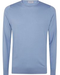 John Smedley - Hatfield Long Sleeves Crewneck Pullover - Lyst