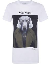 Max Mara - T-Shirt Classic Print "Mxm Calca" - Lyst