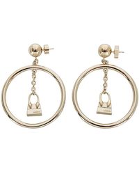 Jacquemus - L`Anneau Chiquito Earrings With Circle Pendant - Lyst