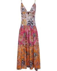 FARM Rio - Dress Floral Pattern "Ligia Floral" - Lyst