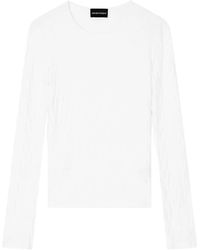 Emporio Armani - Maglione Damier A Maniche Lunghe - Lyst