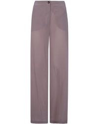 Seventy - Mixed Silk Sand Wash Trousers - Lyst