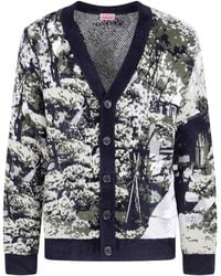 KENZO - Sweater Tree Pattern Japanese Garden" - Lyst
