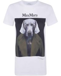 Max Mara - T-Shirt Classic Print "Mxm Calca" - Lyst