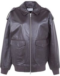 Frankie Shop - Viper Leather Jacket - Lyst