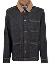 Les Deux - "Layton" Denim Overshirt - Lyst