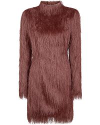 Balmain - Dress Bodycon Short Fringes - Lyst