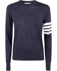 Thom Browne - Relaxed Fit Pullover With 4 Bar - Lyst