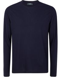 Zanone - T-Shirt Long Sleeves "Classic" - Lyst