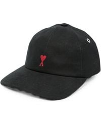 Ami Paris - Hat With Heart Embroidery "Quota Ami De Coeur" - Lyst