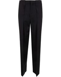 Balmain - Pleated Wool Pants For - Lyst