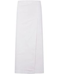 Aspesi - "Mod.2272" Pleated Long Skirt - Lyst
