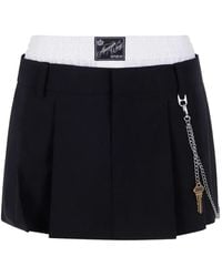Alexander Wang - Pre-Styled Pleated Skort With Chain - Lyst