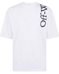 Off-White c/o Virgil Abloh - T-Shirt Short Sleeves "Vertical Bookish Skate" - Lyst