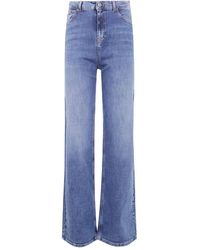 Twinset - Wid Leg Fit Denim - Lyst