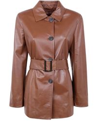 Max Mara - Leather 'Tolmin' Jacket - Lyst