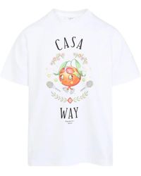 CASABLANCA - Casa Way Kawaii Printed T-Shirt - Lyst