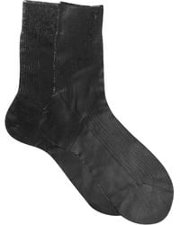 Maria La Rosa - One Ribbed Laminated Socks - Lyst