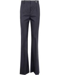 Versace - Informal Pant Responsible Wool Tonal Pinstripes - Lyst