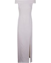 Ralph Lauren - "Adlar" Short Sleeves Gown Long Dress - Lyst