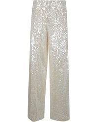 Alberta Ferretti - Wide Leg Sequins Trousers - Lyst
