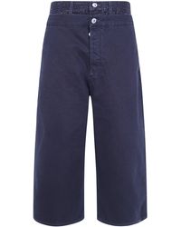 The Attico - Pants Thermostrass "Washed Denim With Thermostrass" - Lyst