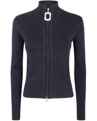 JW Anderson - J. W.Anderson Fitted Zip Up Cardigan - Lyst